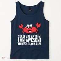 Crabs Are Awesome I Am Awesome Therefore I'm A Crab Tank Top thumb 2