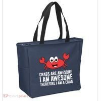 Crabs Are Awesome I Am Awesome Therefore I'm A Crab Tote Bag thumb 2