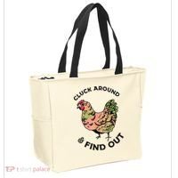 Cluck Around And Find Out Chicken Animals Lover Farmer Tote Bag thumb 2