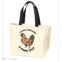 Cluck Around And Find Out Chicken Animals Lover Farmer Tote Bag thumb 3