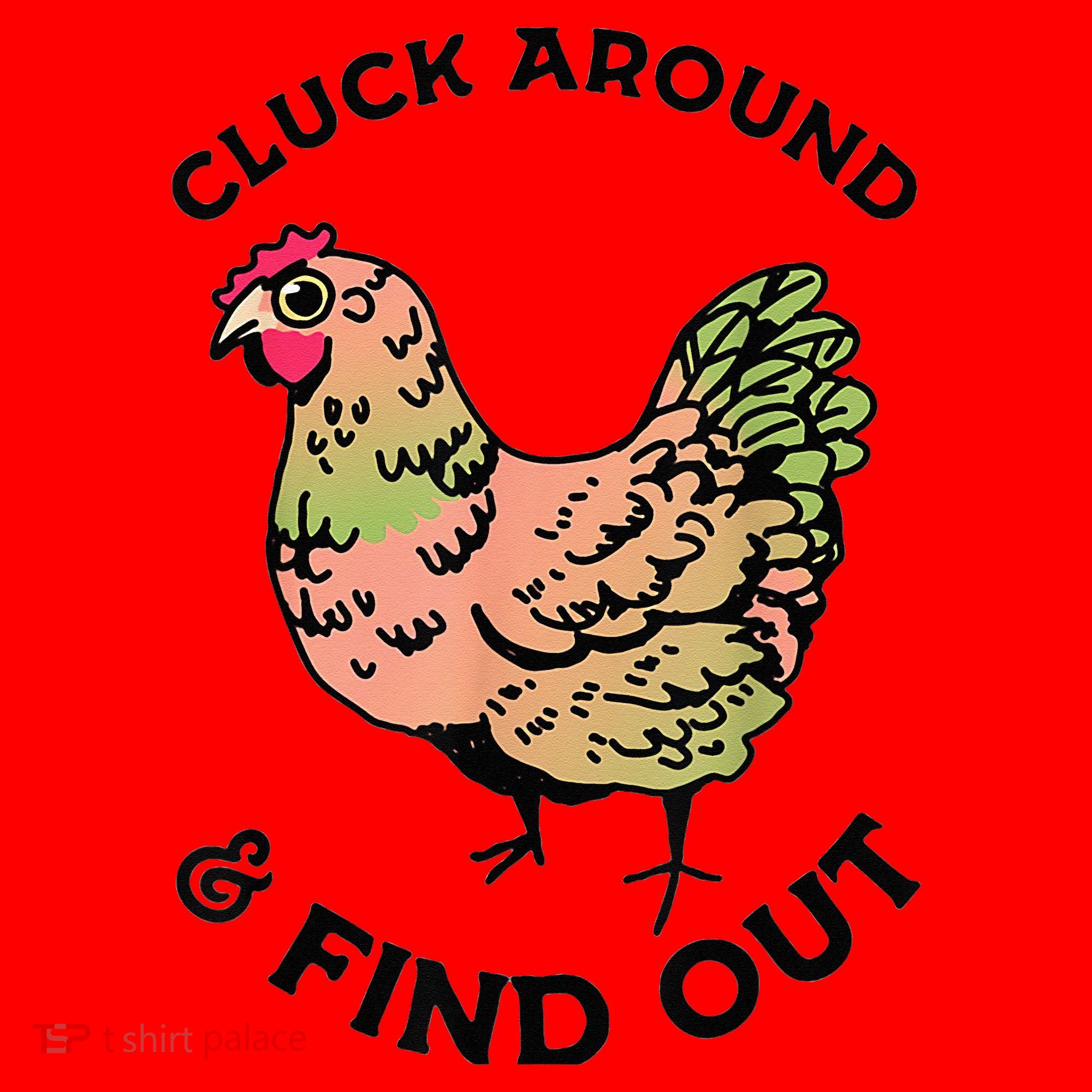 Cluck Around And Find Out Chicken Animals Lover Farmer Santa Hat