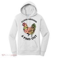 Cluck Around And Find Out Chicken Animals Lover Farmer Women's Hoodie thumb 0