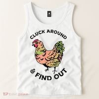 Cluck Around And Find Out Chicken Animals Lover Farmer Tank Top thumb 2