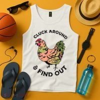 Cluck Around And Find Out Chicken Animals Lover Farmer Tank Top thumb 4