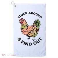 Cluck Around And Find Out Chicken Animals Lover Farmer Golf Towel thumb 0