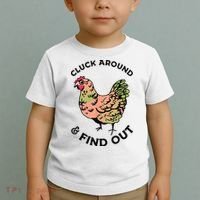Cluck Around And Find Out Chicken Animals Lover Farmer Toddler T-Shirt thumb 2