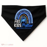 Child Abuse Awareness Messy Bun Child Abuse Prevention Month USA-Made Doggie Bandana thumb 0
