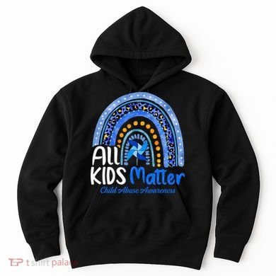 Child Abuse Awareness Messy Bun Child Abuse Prevention Month Hoodie