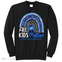 Child Abuse Awareness Messy Bun Child Abuse Prevention Month Sweatshirt thumb 0