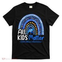 Child Abuse Awareness Messy Bun Child Abuse Prevention Month T-Shirt thumb 0