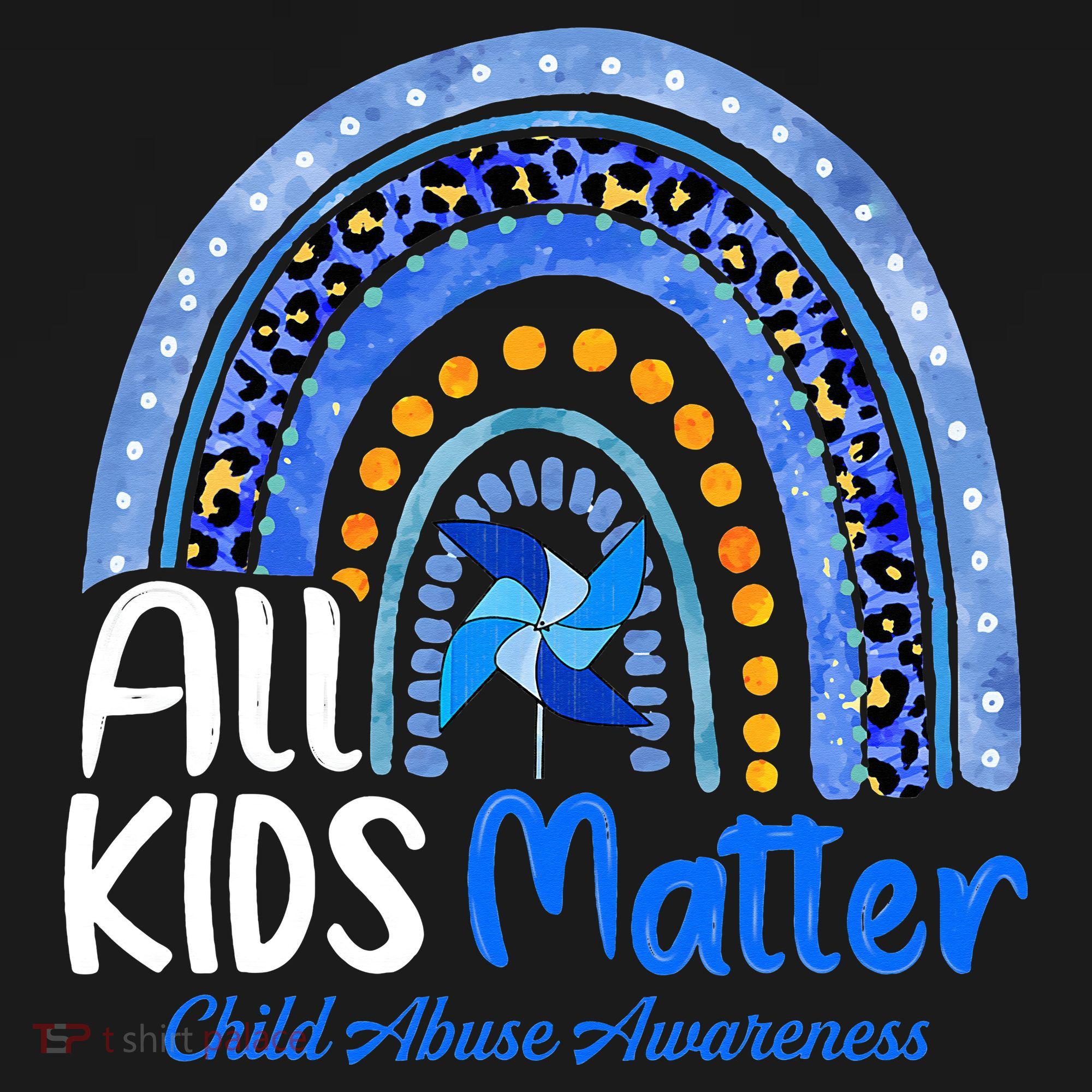 Child Abuse Awareness Messy Bun Child Abuse Prevention Month T-Shirt