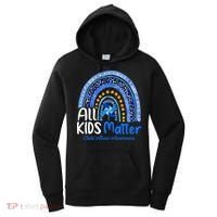 Child Abuse Awareness Messy Bun Child Abuse Prevention Month Women's Hoodie thumb 0