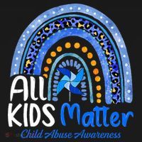 Child Abuse Awareness Messy Bun Child Abuse Prevention Month Women's Hoodie thumb 2
