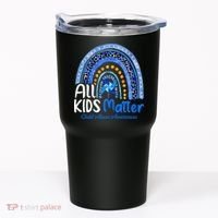 Child Abuse Awareness Messy Bun Child Abuse Prevention Month Tumbler thumb 0