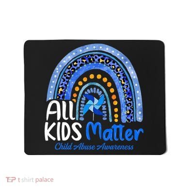 Child Abuse Awareness Messy Bun Child Abuse Prevention Month Mousepad