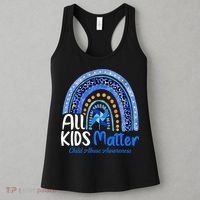 Child Abuse Awareness Messy Bun Child Abuse Prevention Month Women's Tank Top thumb 3