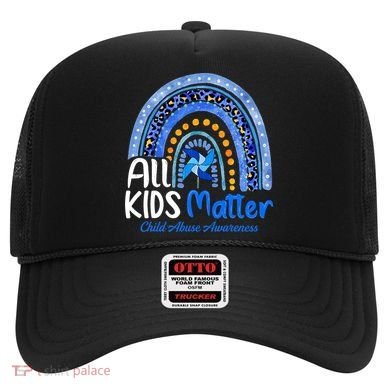 Child Abuse Awareness Messy Bun Child Abuse Prevention Month Hat