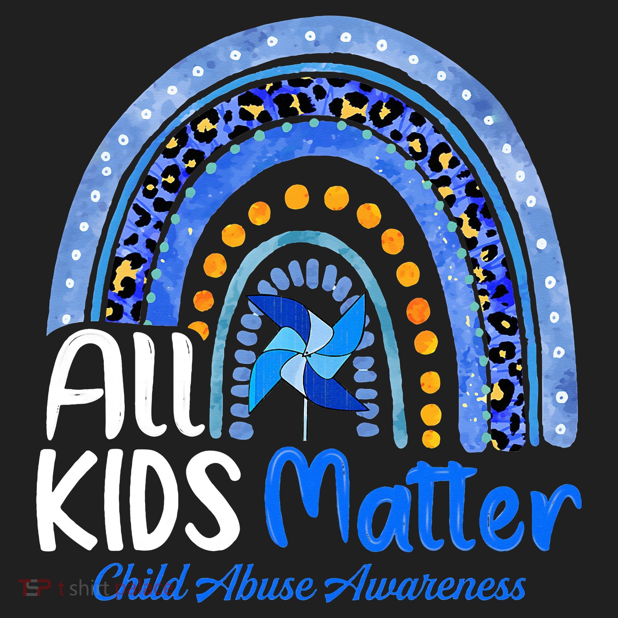 Child Abuse Awareness Messy Bun Child Abuse Prevention Month Golf Towel