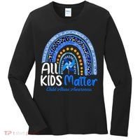 Child Abuse Awareness Messy Bun Child Abuse Prevention Month Women's Long Sleeve Shirt thumb 0