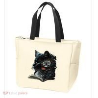 Cat Art Book Cat Motif Flowers Cat Tote Bag thumb 3