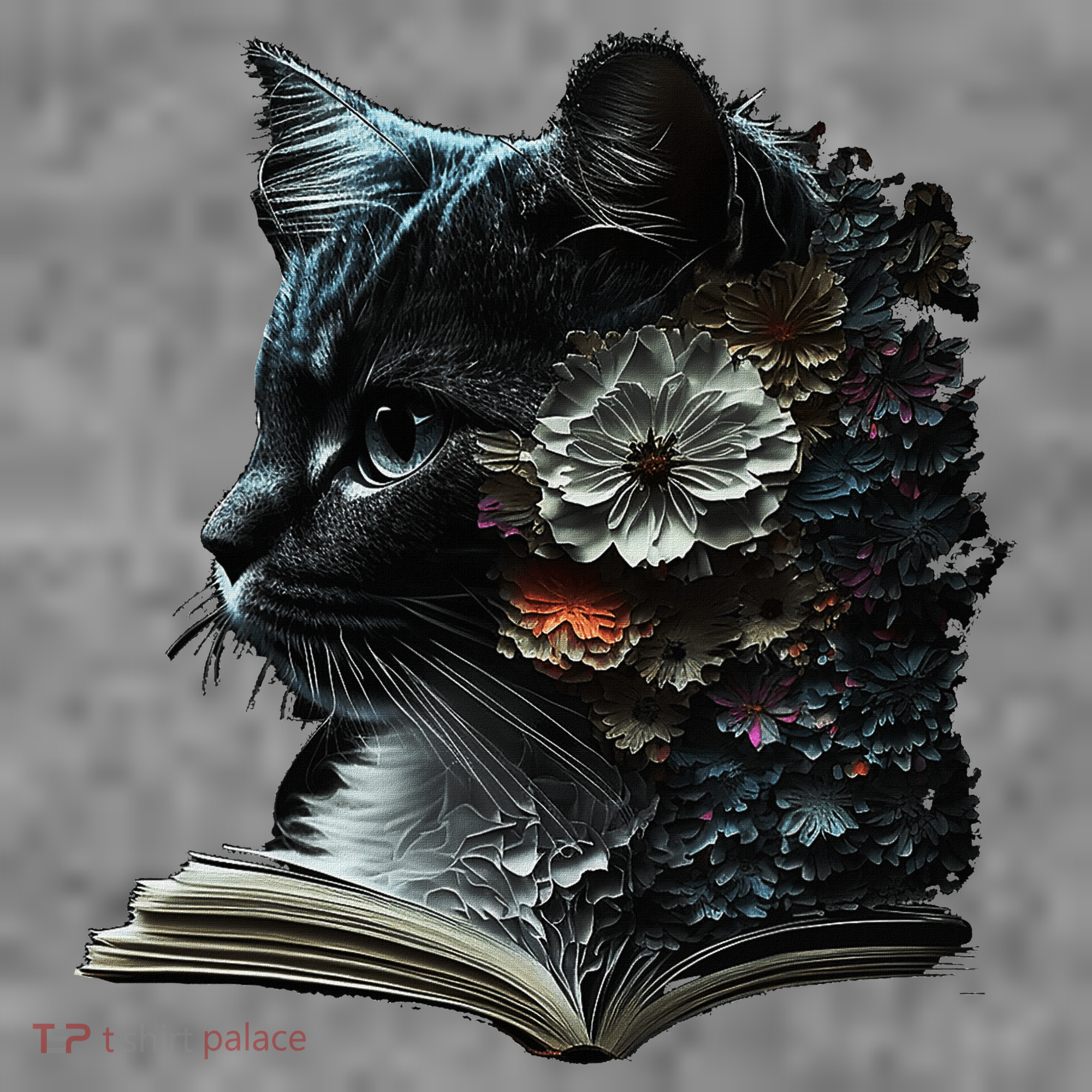 Cat Art Book Cat Motif Flowers Cat Toddler Hoodie