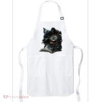 Cat Art Book Cat Motif Flowers Cat Apron thumb 0