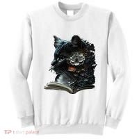 Cat Art Book Cat Motif Flowers Cat Sweatshirt thumb 0