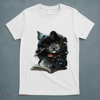 Cat Art Book Cat Motif Flowers Cat T-Shirt thumb 5