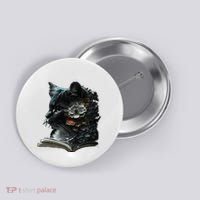 Cat Art Book Cat Motif Flowers Cat Button thumb 0