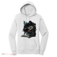 Cat Art Book Cat Motif Flowers Cat Women's Hoodie thumb 0