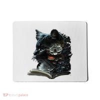 Cat Art Book Cat Motif Flowers Cat Mousepad thumb 0