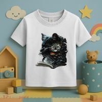 Cat Art Book Cat Motif Flowers Cat Toddler T-Shirt thumb 3