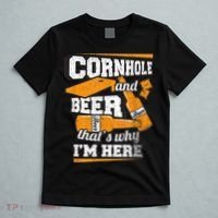 Cornhole And Beer That's Why I'm Here Funny Cornhole T-Shirt thumb 5