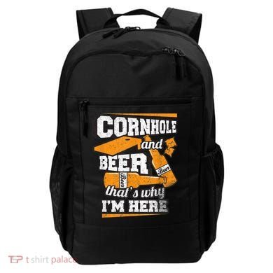 Cornhole And Beer That's Why I'm Here Funny Cornhole Backpack