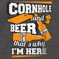 Cornhole And Beer That's Why I'm Here Funny Cornhole Vector Backpack thumb 2