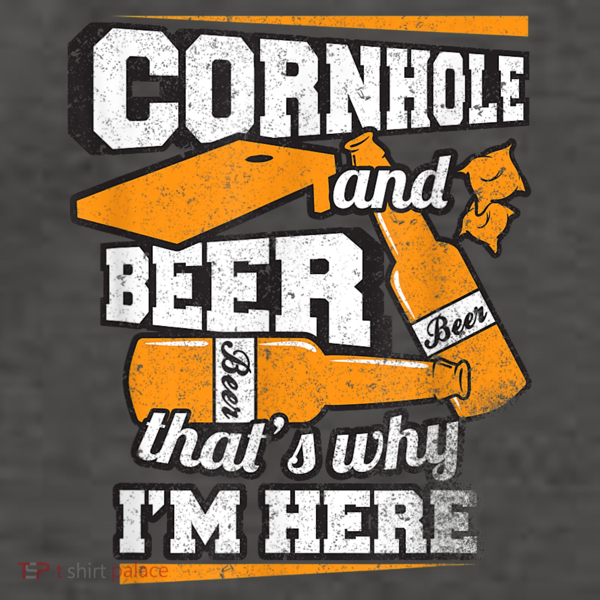 Cornhole And Beer That's Why I'm Here Funny Cornhole Vector Backpack