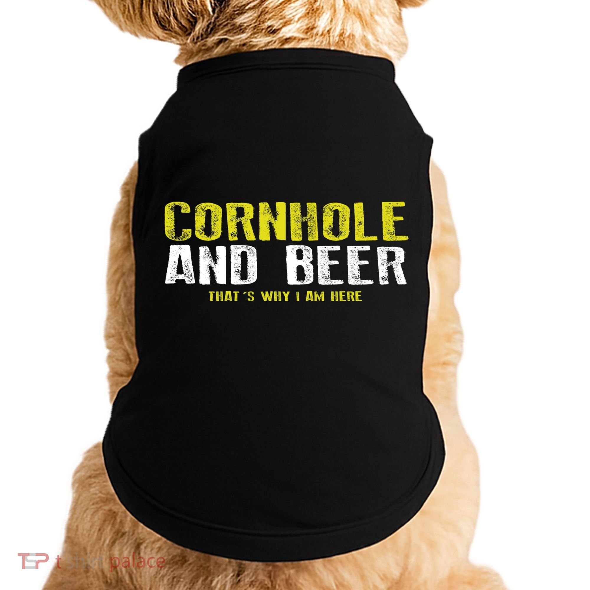 Cornhole And Beers Funny Gift Doggie Tank