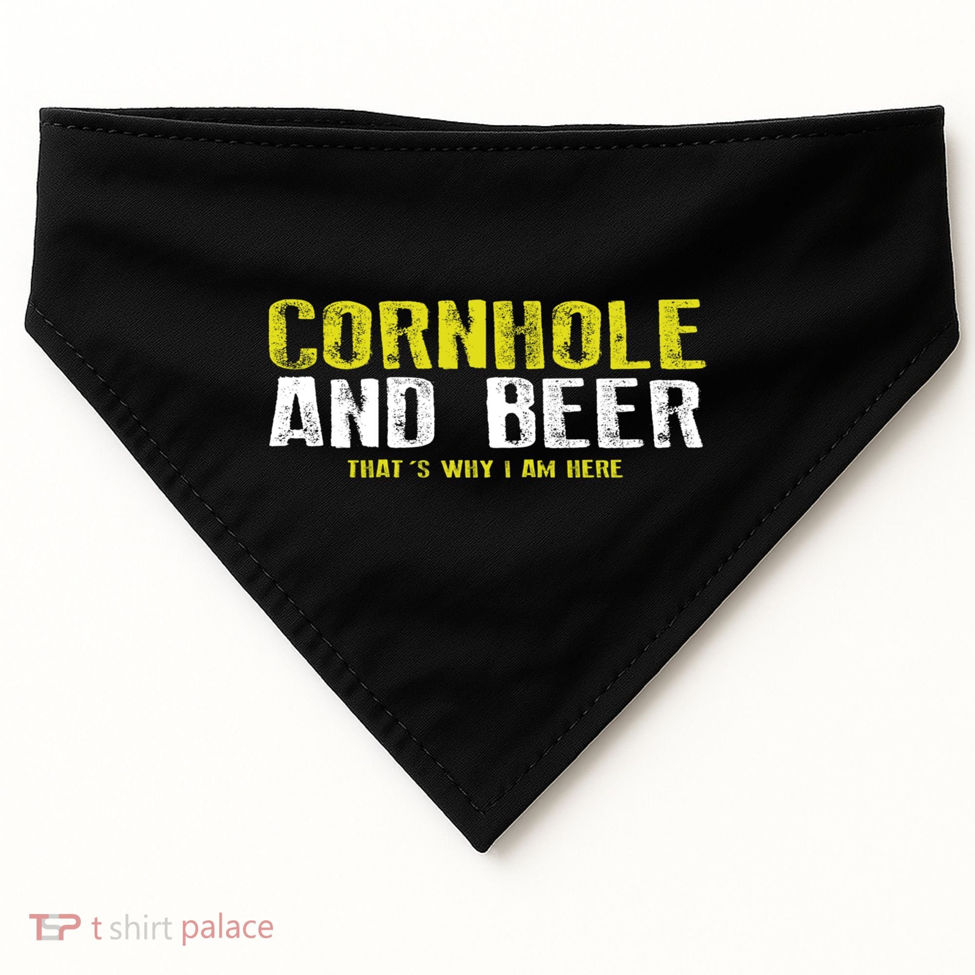 Cornhole And Beers Funny Gift USA-Made Doggie Bandana