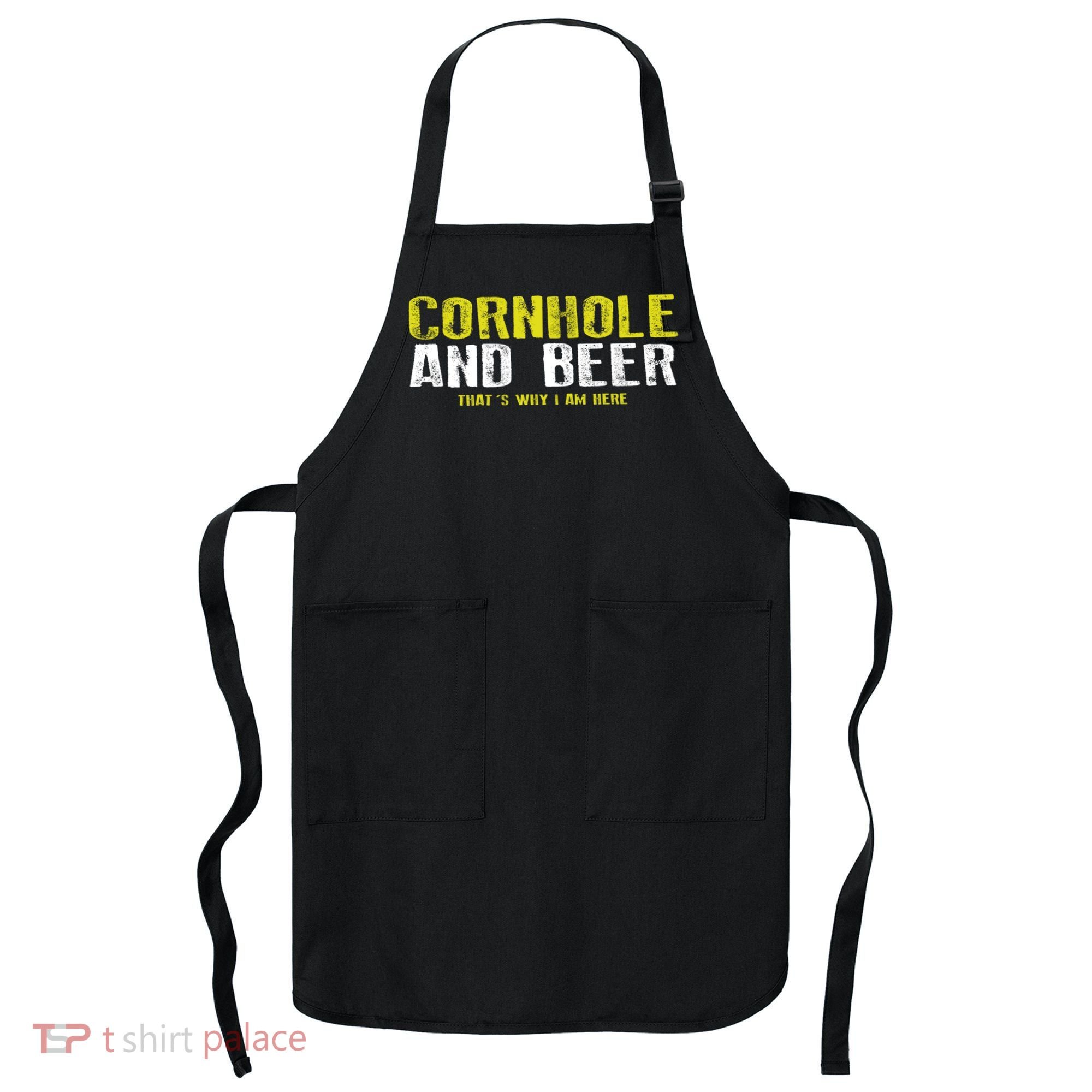Cornhole And Beers Funny Gift Apron