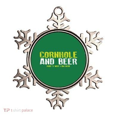 Cornhole And Beers Funny Gift Ornament