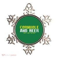 Cornhole And Beers Funny Gift Ornament thumb 0