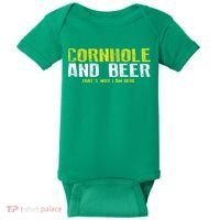 Cornhole And Beers Funny Gift Baby Bodysuit thumb 0