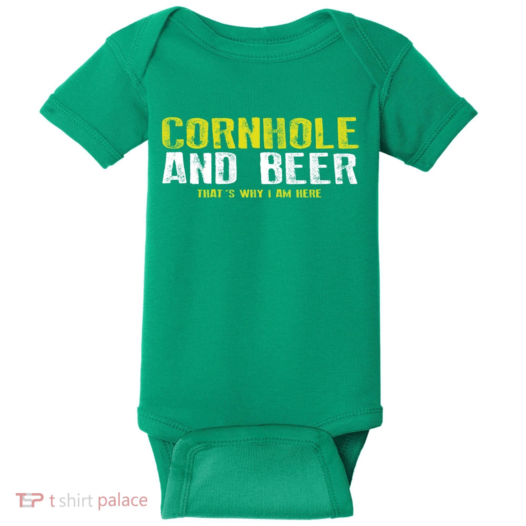 Cornhole And Beers Funny Gift Baby Bodysuit