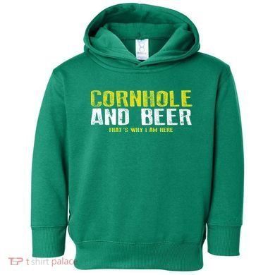Cornhole And Beers Funny Gift Toddler Hoodie