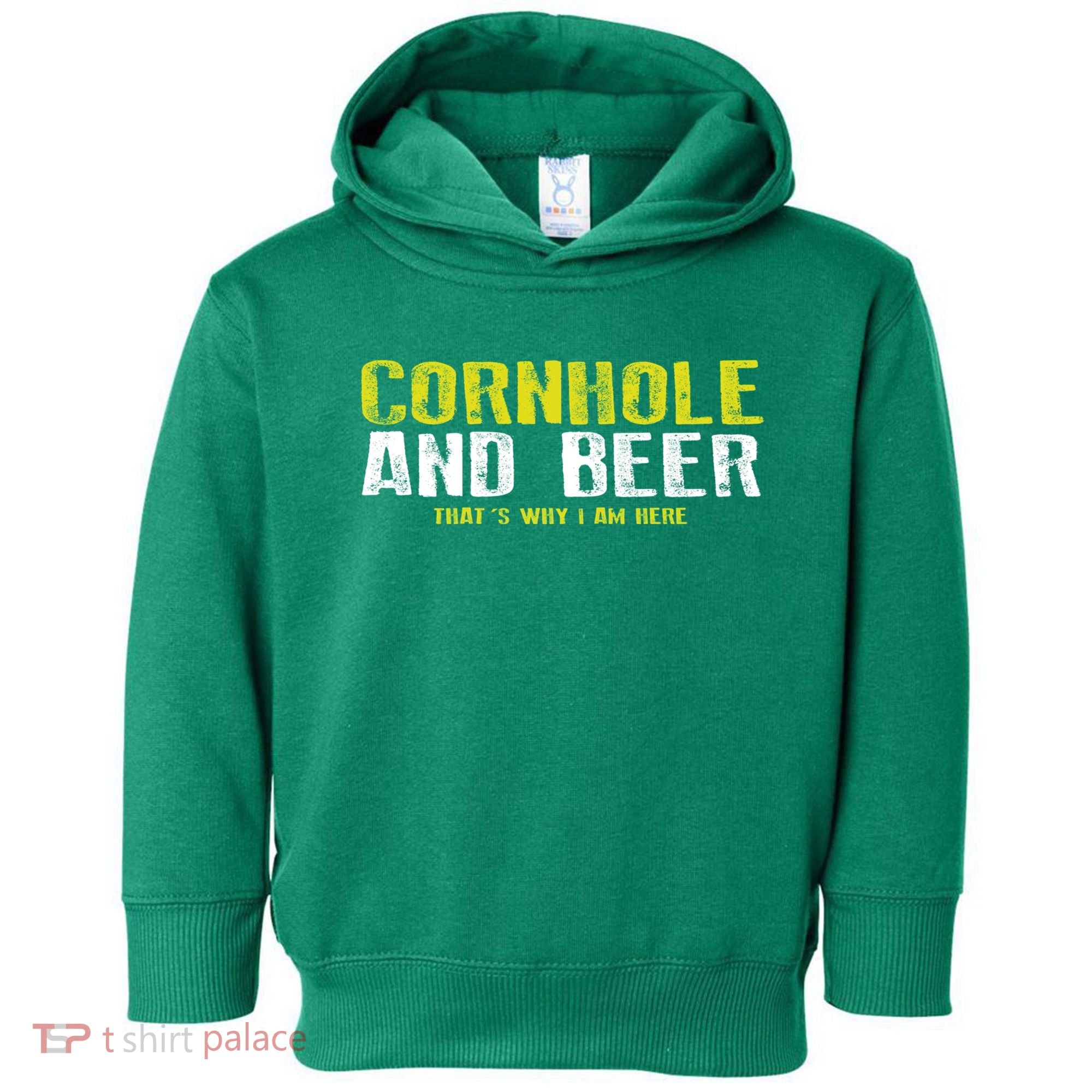 Cornhole And Beers Funny Gift Toddler Hoodie