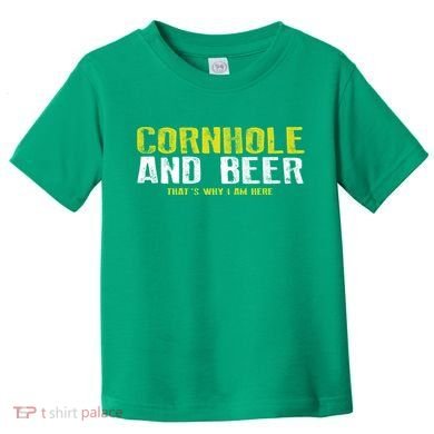 Cornhole And Beers Funny Gift Toddler T-Shirt