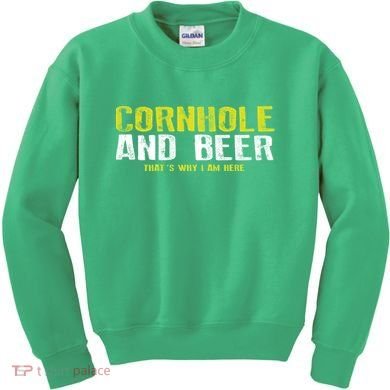 Cornhole And Beers Funny Gift Kids Sweatshirt