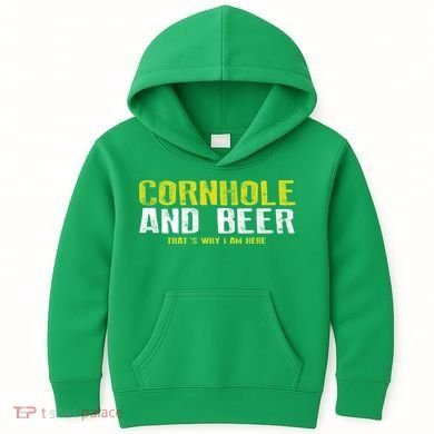 Cornhole And Beers Funny Gift Kids Hoodie