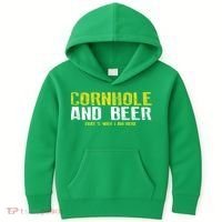 Cornhole And Beers Funny Gift Kids Hoodie thumb 0
