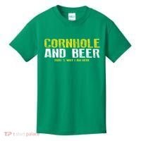 Cornhole And Beers Funny Gift Kids T-Shirt thumb 0